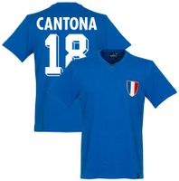 Frankrijk Olympische Spelen Shirt 1968 + Cantona 18 - thumbnail