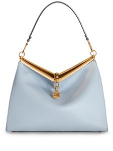 ETRO large Vela leather shoulder bag - Bleu