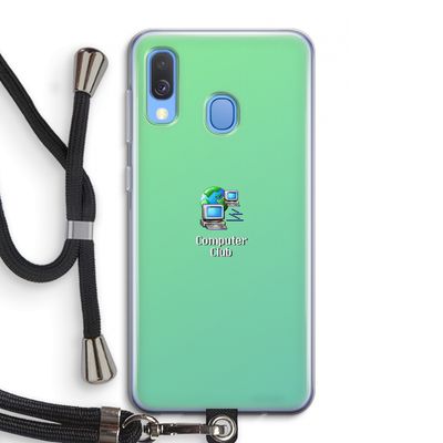 Win98: Samsung Galaxy A40 Transparant Hoesje met koord