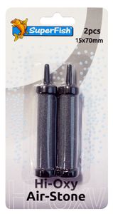Superfish Hi Oxy Airstone - 7x1,5cm Luchtstenen voor Vijvers, Blisterverpakking 2 Stuks