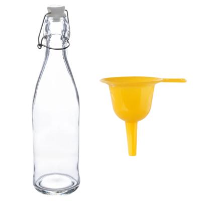 Weckflessen trechter met weckfles - beugelfles - 0.5 ltr - keukentrechter Weckflessen trechter met weckfles - beugelfles - 0.5 ltr - keukentrechter