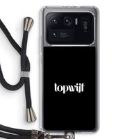 Topwijf Zwart: Xiaomi Mi 11 Ultra Transparant Hoesje met koord