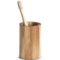 Tandenborstelhouder - acacia hout - 7 x 11 cm