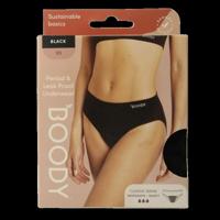 Boody Menstruatieondergoed bikinislip zwart norm/hevigXS 1 Stuks