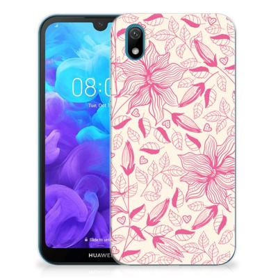 Huawei Y5 (2019) | TPU Case | Pink Flowers