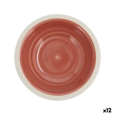 Diep bord Quid Calypso Terra cotta Keramisch Ø 21,5 cm (12 Stuks)