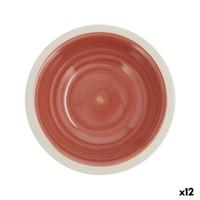 Diep bord Quid Calypso Terra cotta Keramisch Ø 21,5 cm (12 Stuks)