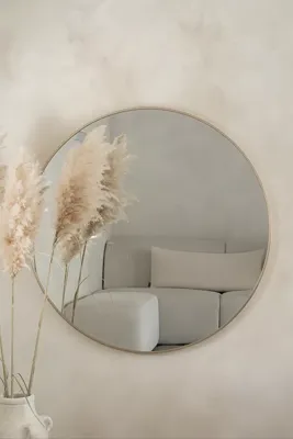 Ronde spiegel 100 cm - Greige