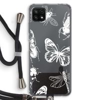 Tiny Bugs: Samsung Galaxy A22 5G Transparant Hoesje met koord