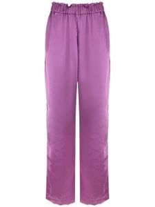 Olympiah pantalon ample à taille élastiquée - Violet