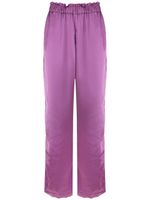 Olympiah pantalon ample à taille élastiquée - Violet