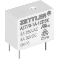 Zettler Electronics Zettler electronics Printrelais 12 V/DC 5 A 1x NO 1 stuk(s) - thumbnail