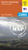 Wandelkaart - Topografische kaart 31 OS Explorer Map | Active North Pennines / Teesdale / Weardale | Ordnance Survey