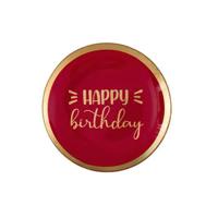 'Schaaltje 'Happy Birthday' Rood Goud' kopen? Bestel nu!