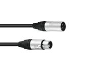 SOMMER CABLE DMX cable XLR 3pin 3m bk Neutrik - thumbnail