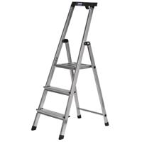 Krause Safety Vouwladder Zilver Krause Safety Vouwladder Zilver