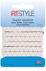 Restyle Super Elastiek 8 mm x 6 meter 009 Wit