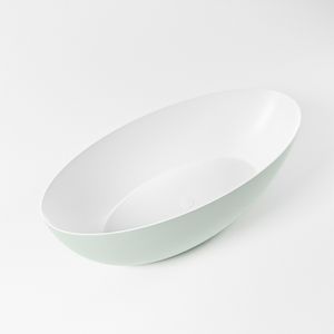 Vrijstaand bad Mondiaz Float | 170x80 cm | Solid surface | Ovaal | Greey - Talc