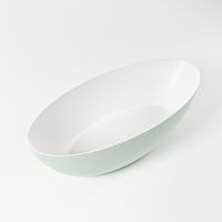 Vrijstaand bad Mondiaz Float | 170x80 cm | Solid surface | Ovaal | Greey - Talc