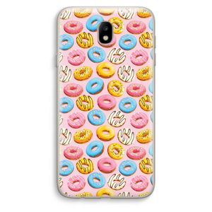 Pink donuts: Samsung Galaxy J7 (2017) Transparant Hoesje