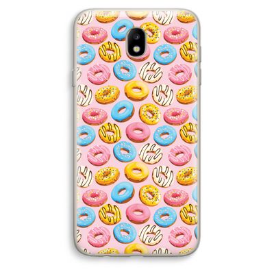 Pink donuts: Samsung Galaxy J7 (2017) Transparant Hoesje