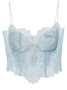 Ermanno Scervino haut en dentelle - Bleu