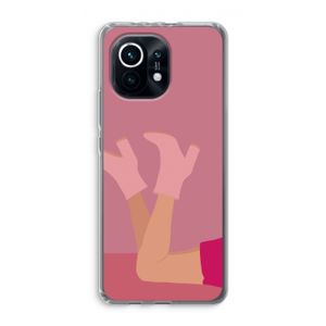 Pink boots: Xiaomi Mi 11 Transparant Hoesje