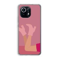 Pink boots: Xiaomi Mi 11 Transparant Hoesje