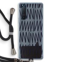 Marrakech Zigzag: Sony Xperia 5 II Transparant Hoesje met koord