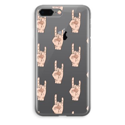 Rock: iPhone 8 Plus Transparant Hoesje
