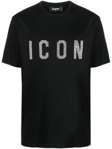 DSQUARED2 t-shirt Icon à détails de clous - Noir