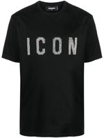 DSQUARED2 t-shirt Icon à détails de clous - Noir - thumbnail