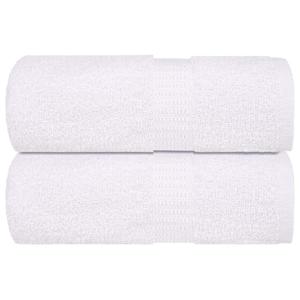 VidaXL Zeepdoekjes 2 st 30x30 cm 360 g/m² 100% katoen wit