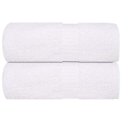 VidaXL Washandjes 2 stuks frogn wit 30x30 cm 100% katoen