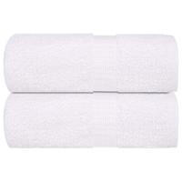 VidaXL Washandjes 2 stuks frogn wit 30x30 cm 100% katoen
