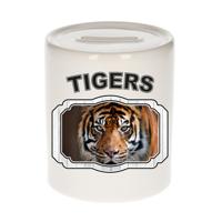 Dieren tijger spaarpot - tigers/ tijgers spaarpotten kinderen 9 cm