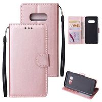 Samsung Galaxy S10e Wallet Case met standaardfunctie - Rose Gold