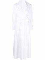 Simkhai robe mi-longue à découpes - Blanc