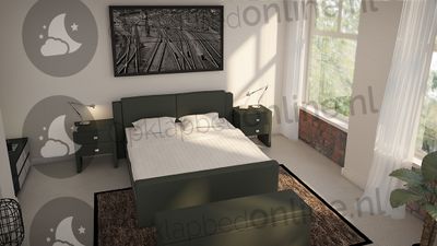 Opberg boxspring 140 x 210 cm