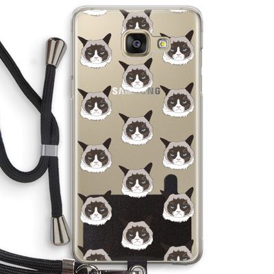 It's a Purrr Case: Samsung Galaxy A5 (2016) Transparant Hoesje met koord