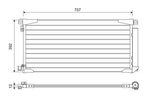 Condensor, airconditioning 822607