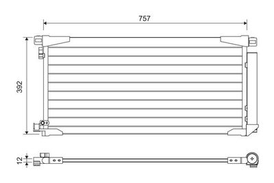 Condensor, airconditioning 822607