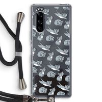 Poezen: Sony Xperia 5 Transparant Hoesje met koord