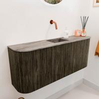 Toiletmeubel Mondiaz Joya Dlux | 103.2 cm | Meubelkleur Shadow | Faye wastafel Oza Wasbak Midden | Zonder kraangat(en) Toiletmeubel Mondiaz Joya Dlux | 103.2 cm | Meubelkleur Shadow | Faye wastafel Oza Wasbak Midden | Zonder kraangat(en)