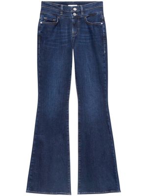 FRAME jean évasé à taille haute - Bleu