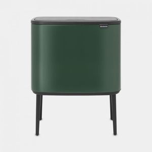 Brabantia Bo Touch Bin Afvalemmer 3 x 11 L  - Pine Green