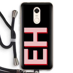 Monogram: Xiaomi Redmi 5 Transparant Hoesje met koord