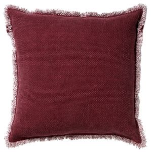 Dutch Decor - BURTO - Kussenhoes 45x45 cm - gewassen katoen - Merlot - rood