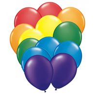 50 stuks regenboog ballonnen   - - thumbnail
