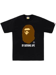 A BATHING APE® t-shirt en coton à logo imprimé - Noir